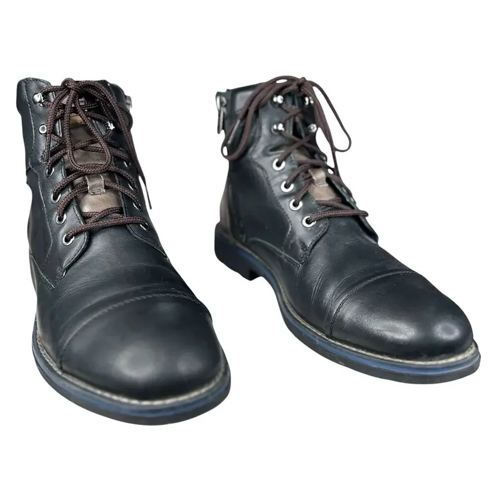 Pikolinos Men’s York M2M Black Leather Lace Up Chukka Boots Size 41 US 7.5/8